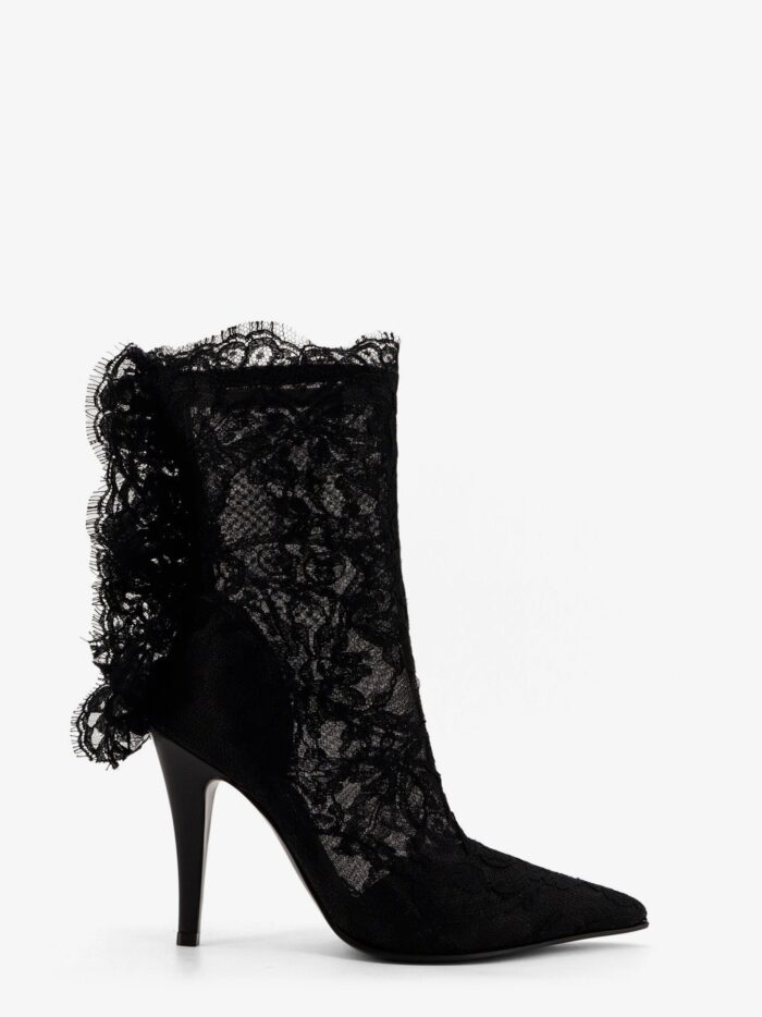 Alexander Mcqueen Heron Lace Boots