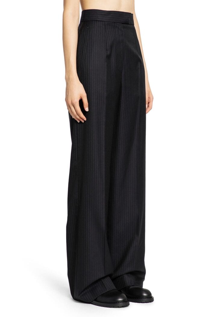 ALEXANDER MCQUEEN High-waisted Wide Leg Pinstriped Trousers