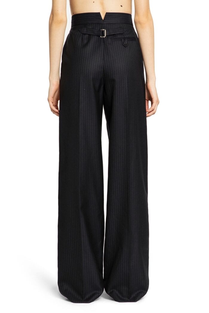 ALEXANDER MCQUEEN High-waisted Wide Leg Pinstriped Trousers