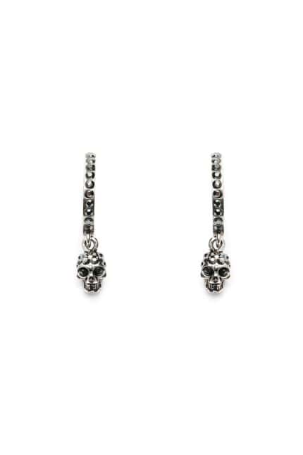 ALEXANDER MCQUEEN Hoop Earrings With Skull Pendant