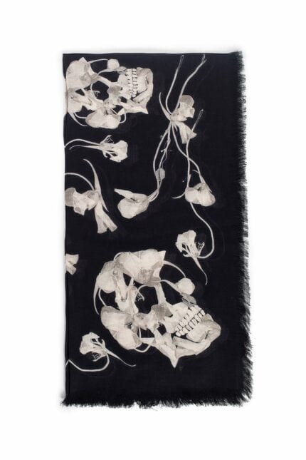 ALEXANDER MCQUEEN Ironed Flower Foulard