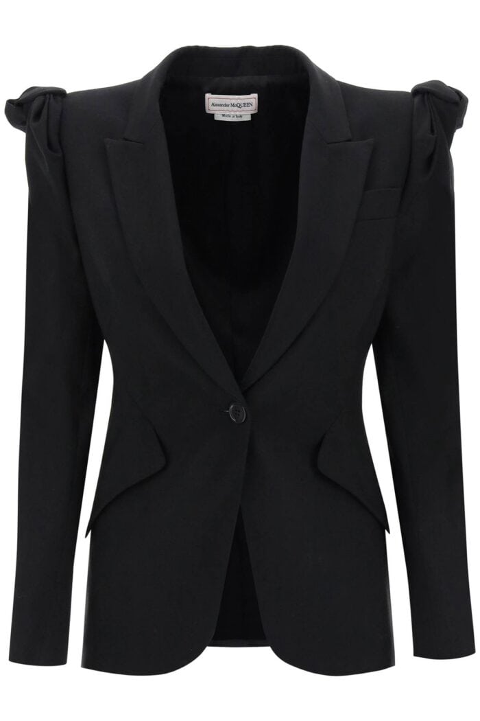 Alexander Mcqueen Jacket With Knotted Shoulders