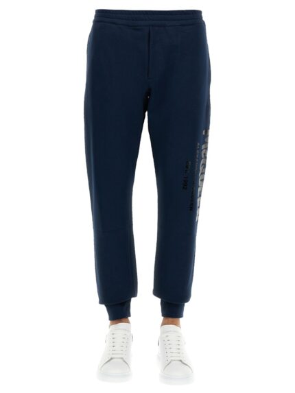 Alexander Mcqueen JOGGING PANTS WITH GRAFFITI LOGO