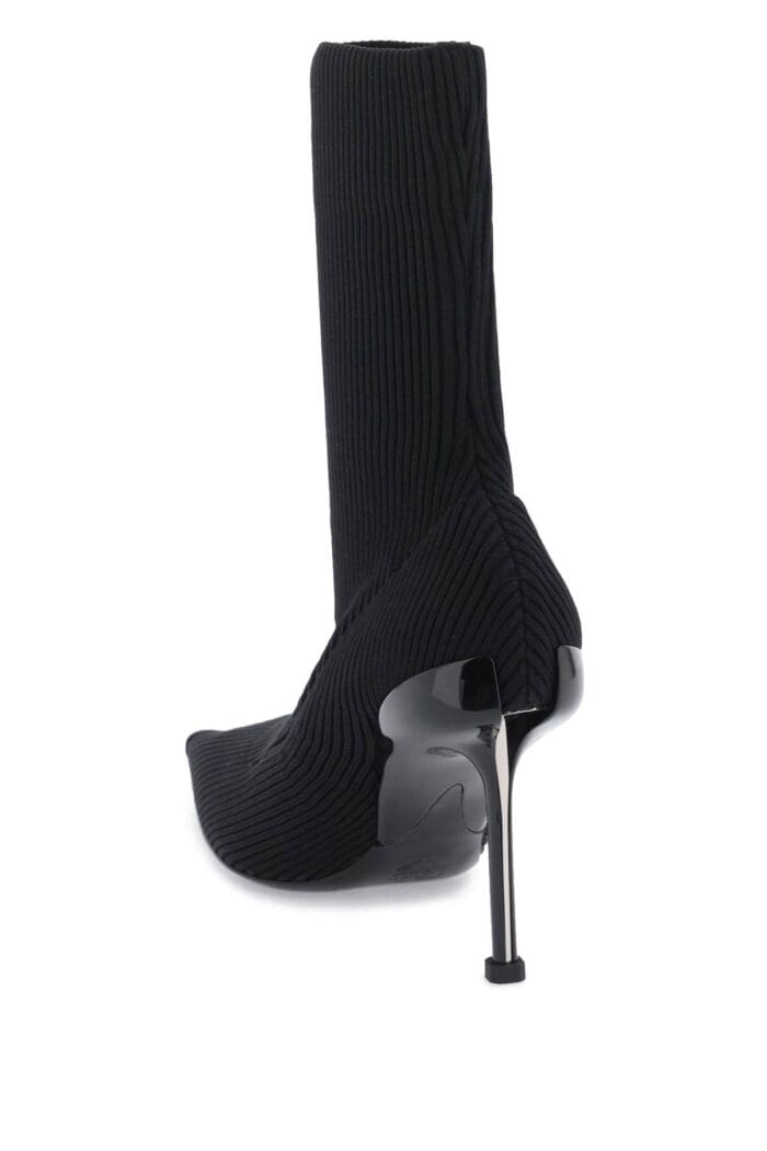 ALEXANDER MCQUEEN Knit Slash Ankle Boots