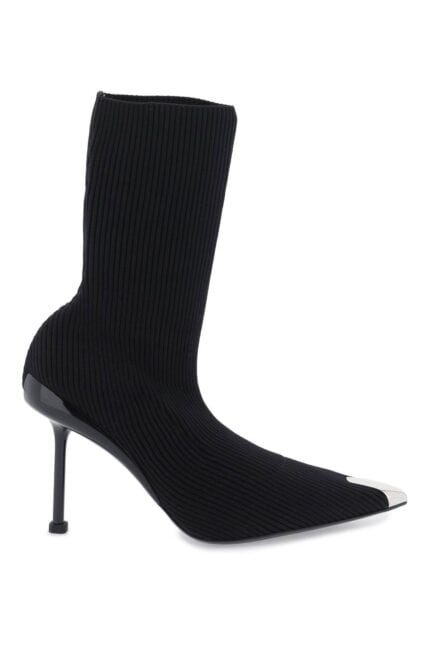 ALEXANDER MCQUEEN Knit Slash Ankle Boots