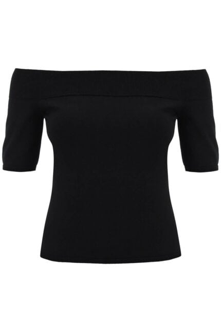 Alexander Mcqueen Knitted Off-shoulder Top