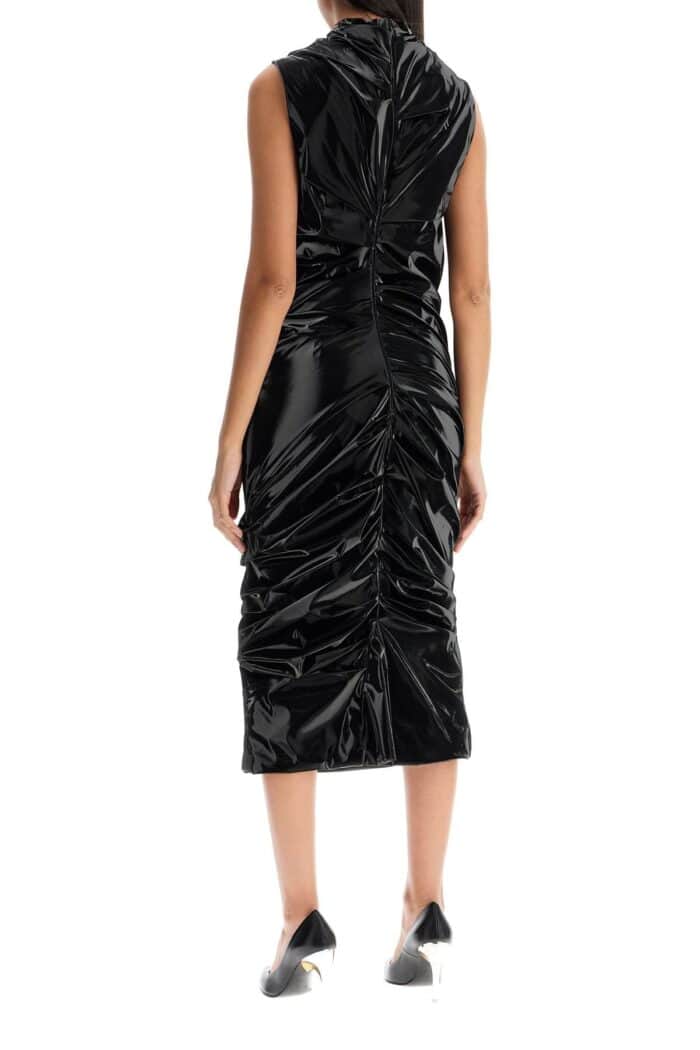 ALEXANDER MCQUEEN Laminated Jersey Dress