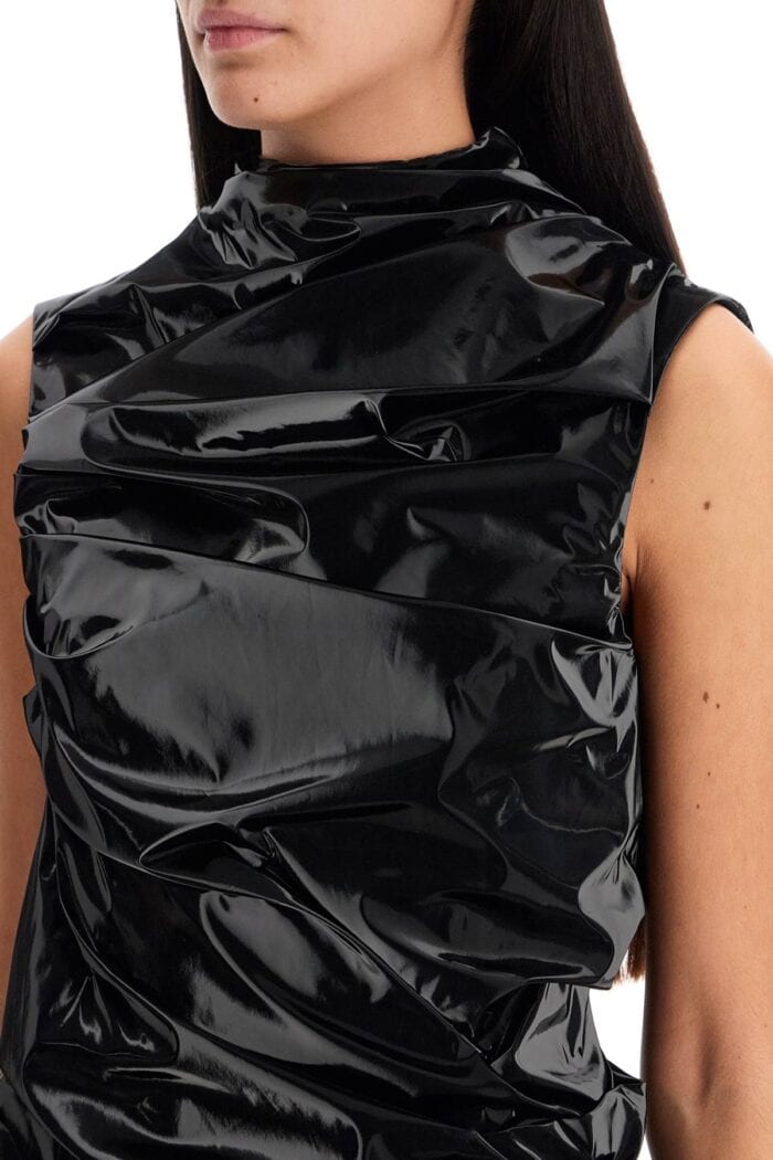 ALEXANDER MCQUEEN Laminated Jersey Dress