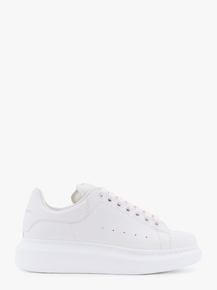 Alexander Mcqueen Larry Leather Sneakers With Logo Detail On The Back