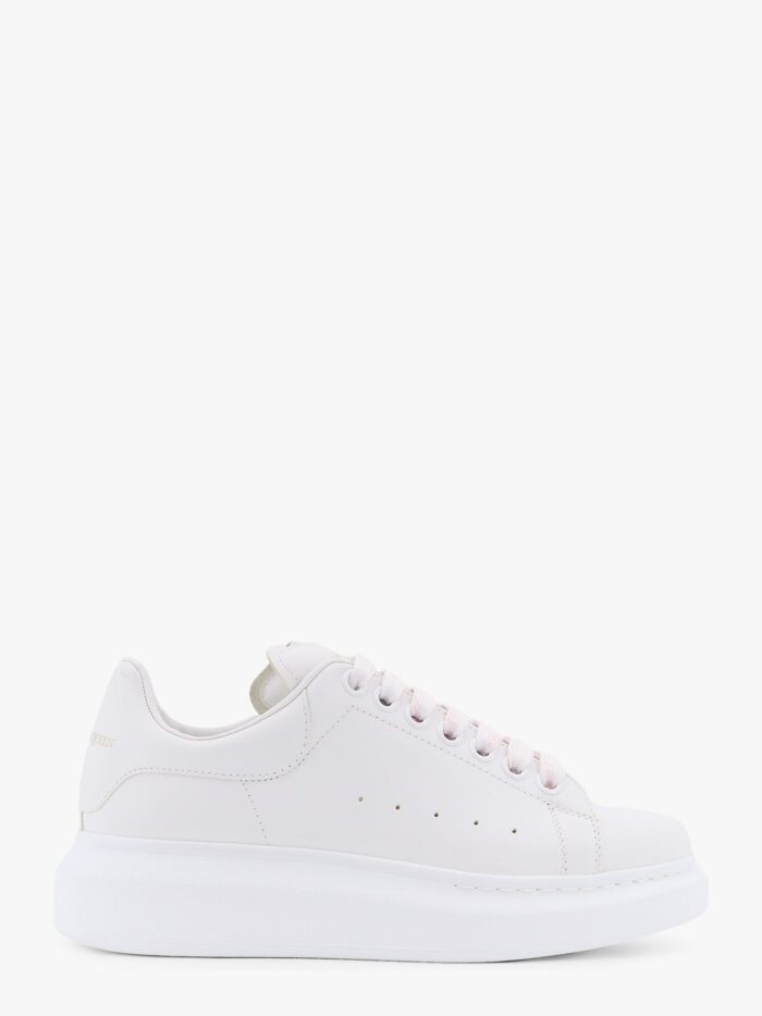 Alexander Mcqueen Larry Leather Sneakers With Logo Detail On The Back