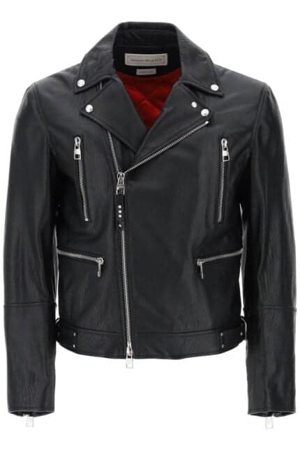 ALEXANDER MCQUEEN Leather Biker Jacket