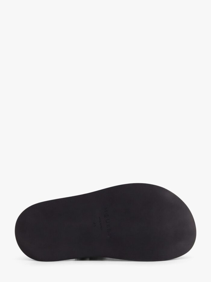 Alexander Mcqueen Leather Sandals With Leather Fringe