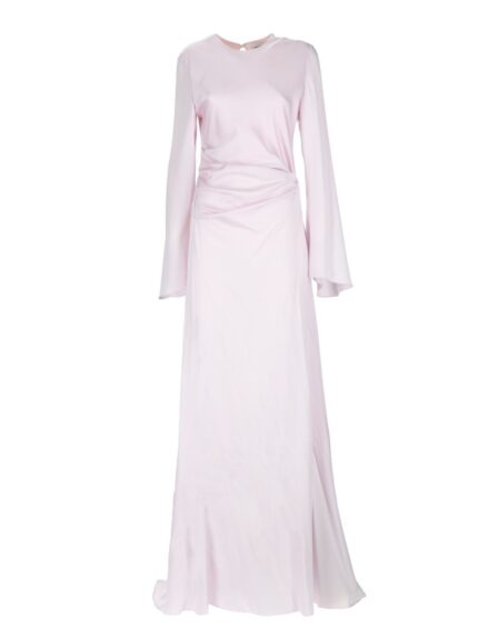 Alexander Mcqueen LONG DRESS WITH DRAPE