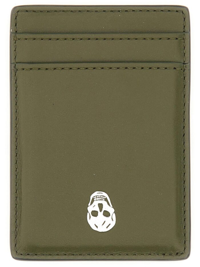 Alexander Mcqueen MAGNETIC CARD HOLDER "SKULL"