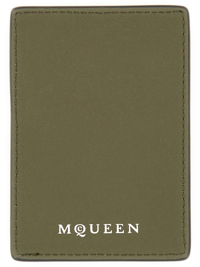 Alexander Mcqueen MAGNETIC CARD HOLDER "SKULL"