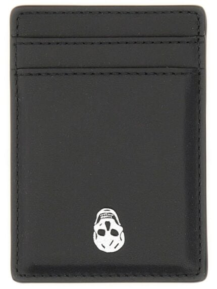 Alexander Mcqueen MAGNETIC CARD HOLDER "SKULL"
