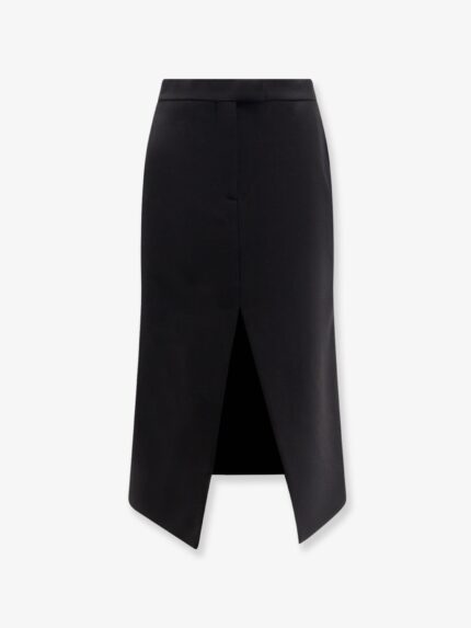 Alexander Mcqueen Midi Wool Skirt