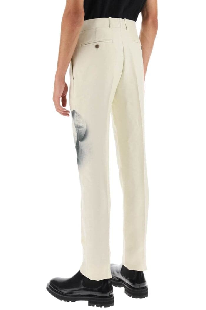 Alexander Mcqueen Orchid Cigarette Pants