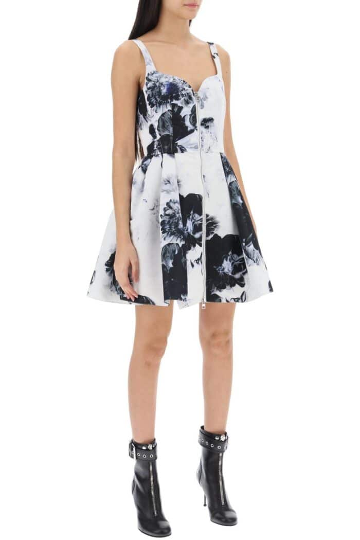 Alexander Mcqueen Orchid Short Dress