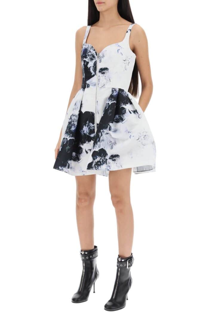 Alexander Mcqueen Orchid Short Dress