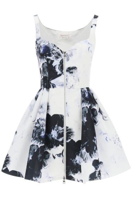 Alexander Mcqueen Orchid Short Dress