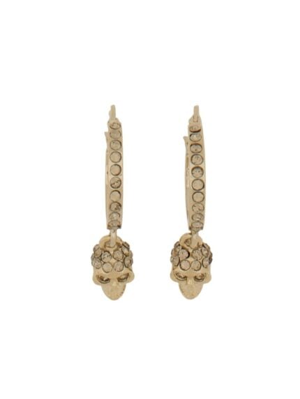 Alexander Mcqueen ORECCHINI A CERCHIO SKULL