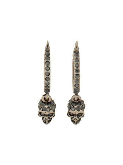 Alexander Mcqueen ORECCHINI A CERCHIO SKULL