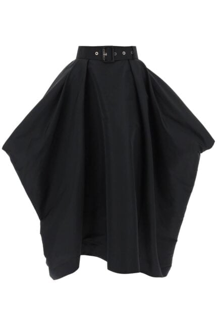 Alexander Mcqueen Peg-top Skirt In Polyfaille