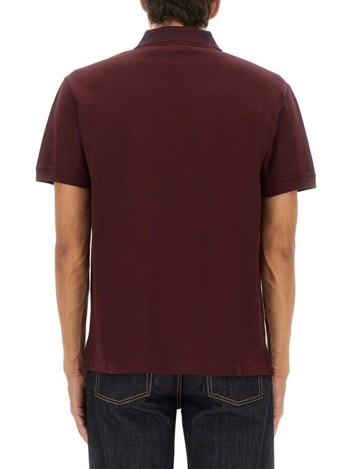 Alexander Mcqueen POLO SHIRT WITH LOGO ON THE COLLAR