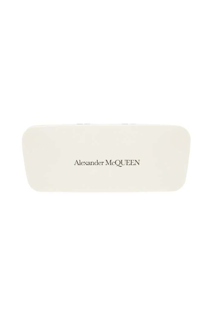 ALEXANDER MCQUEEN Rectangular Tortoiseshell Sunglasses