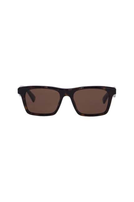 ALEXANDER MCQUEEN Rectangular Tortoiseshell Sunglasses