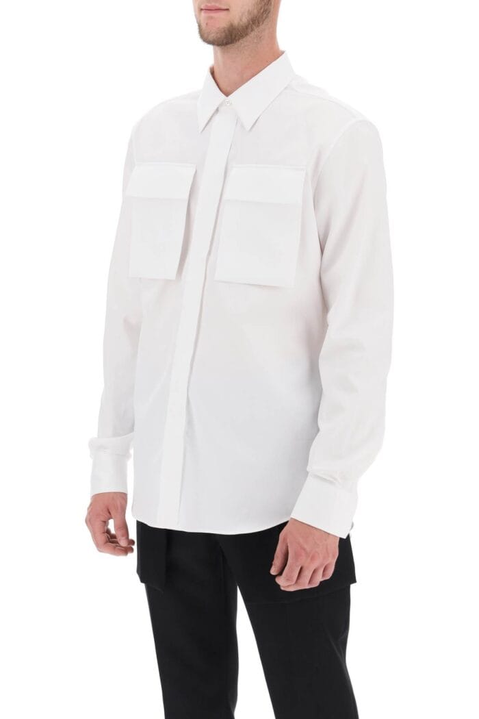 Alexander Mcqueen Regular Shirt In Poplin