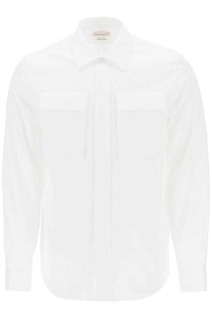 Alexander Mcqueen Regular Shirt In Poplin