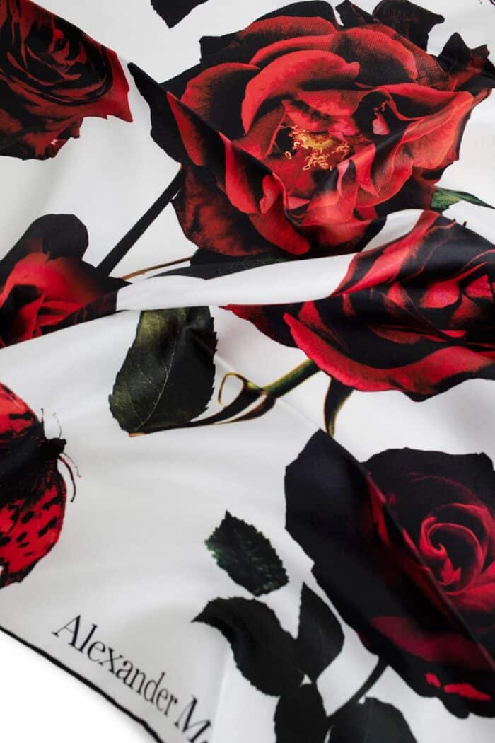 ALEXANDER MCQUEEN Rose Scarf