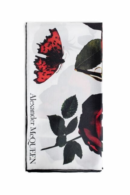 ALEXANDER MCQUEEN Rose Scarf