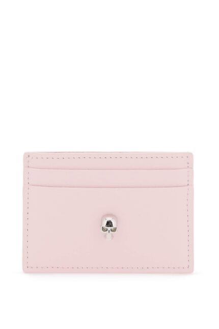 ALEXANDER MCQUEEN Saffiano Leather Skull Card Holder