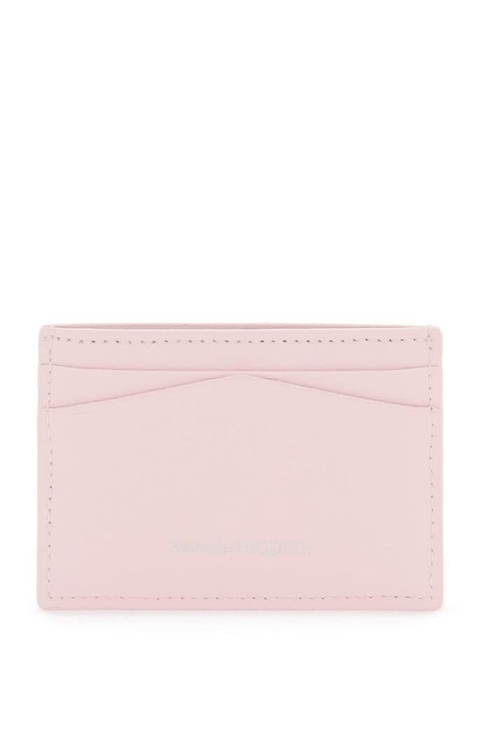 ALEXANDER MCQUEEN Saffiano Leather Skull Card Holder