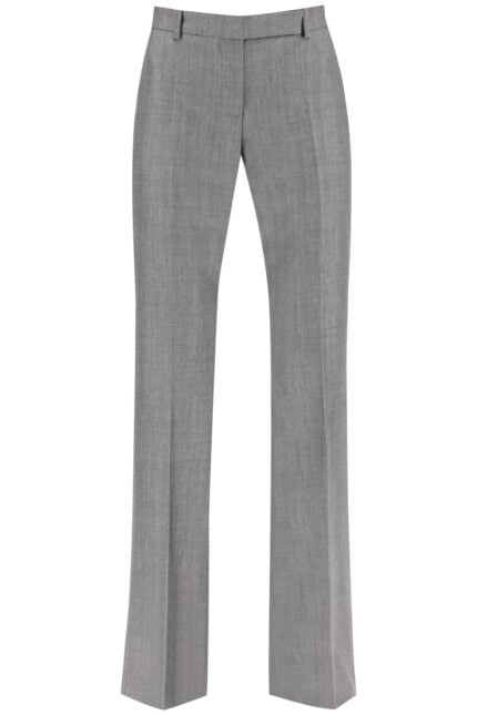 Alexander Mcqueen Salt And Pepper Bootcut Trousers