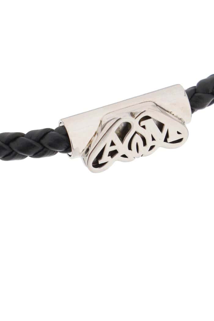 Alexander Mcqueen Seal Leather Bracelet