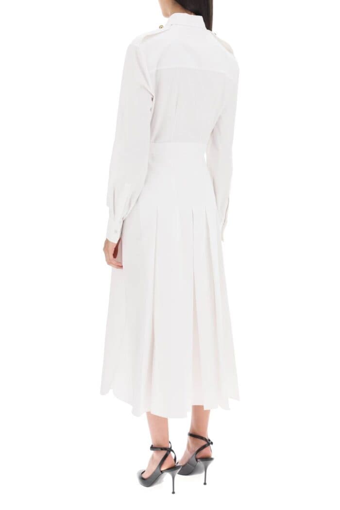 Alexander Mcqueen Shirt Dress In Poplin