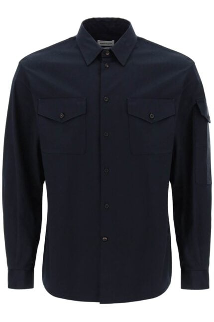 ALEXANDER MCQUEEN Shirt With Logo Band On The Sleeve