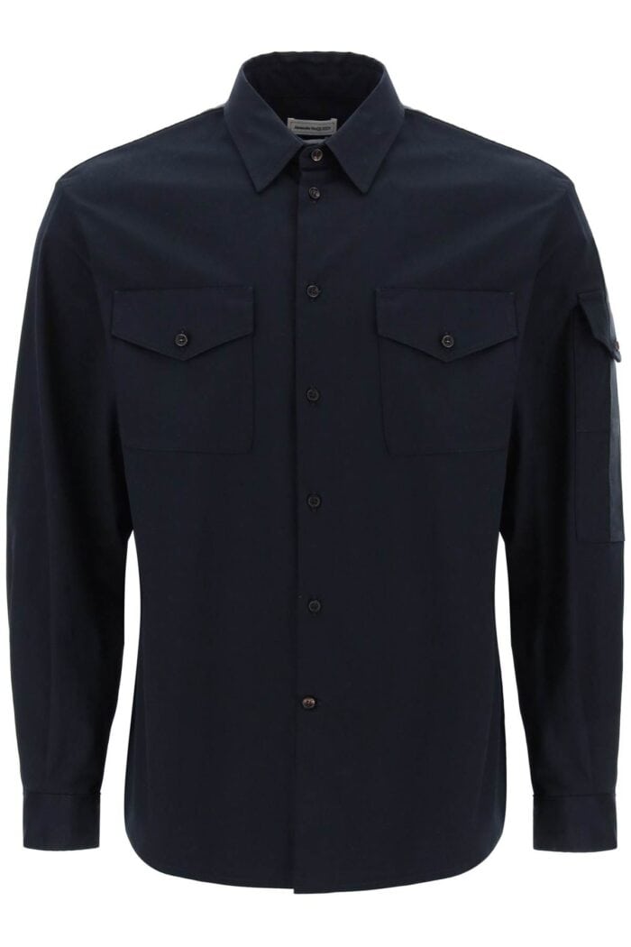 ALEXANDER MCQUEEN Shirt With Logo Band On The Sleeve