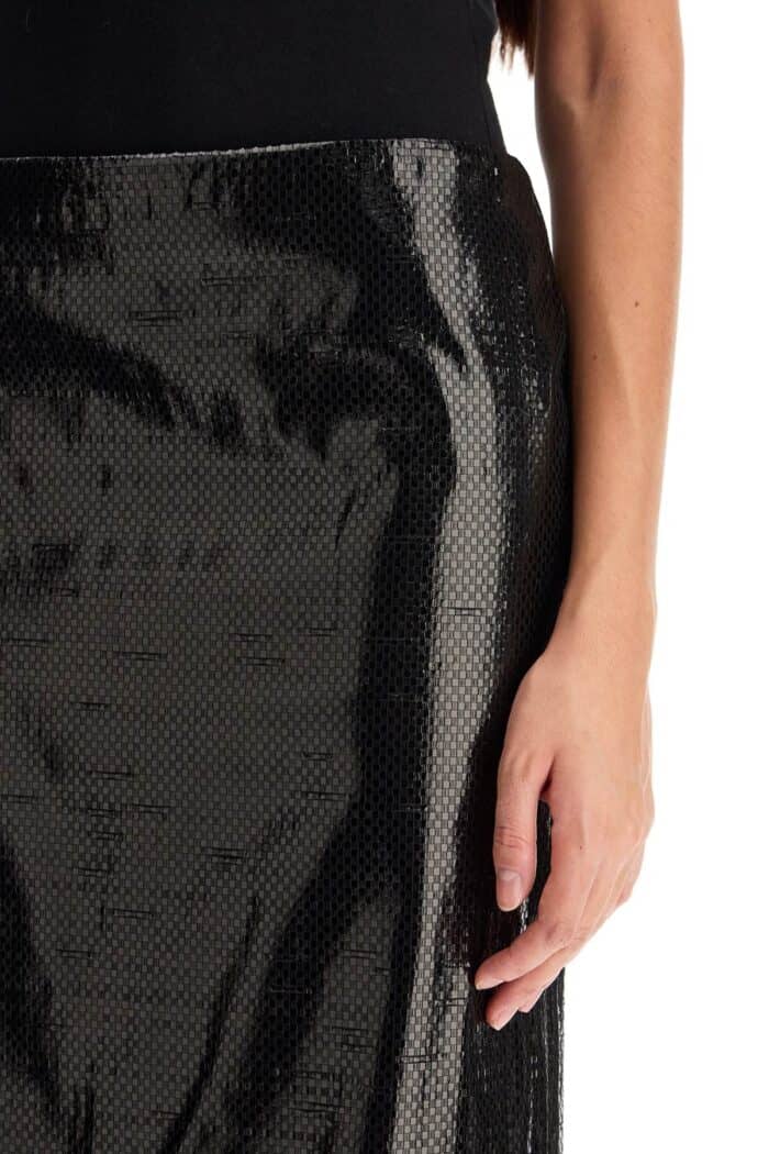 ALEXANDER MCQUEEN Silk Tarpaulin Skirt