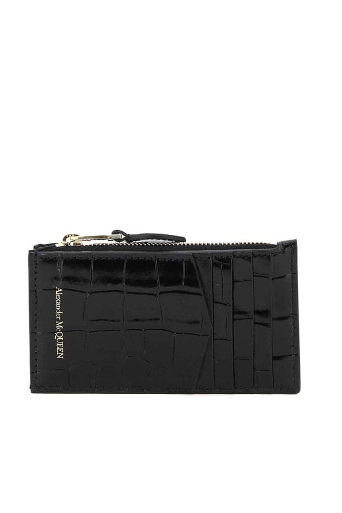 ALEXANDER MCQUEEN Skull Card Holder Pouch