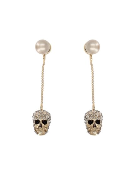 Alexander Mcqueen "SKULL" DANGLE EARRINGS