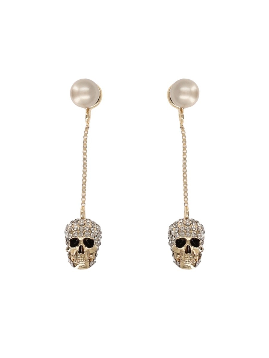 Alexander Mcqueen "SKULL" DANGLE EARRINGS