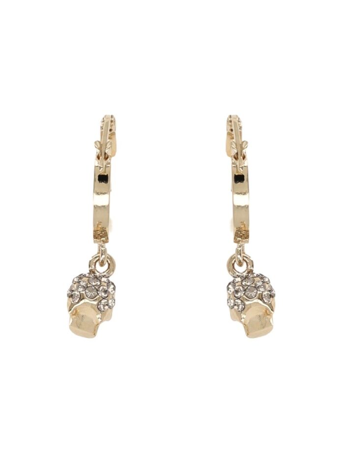 Alexander Mcqueen "SKULL" HOOP EARRINGS