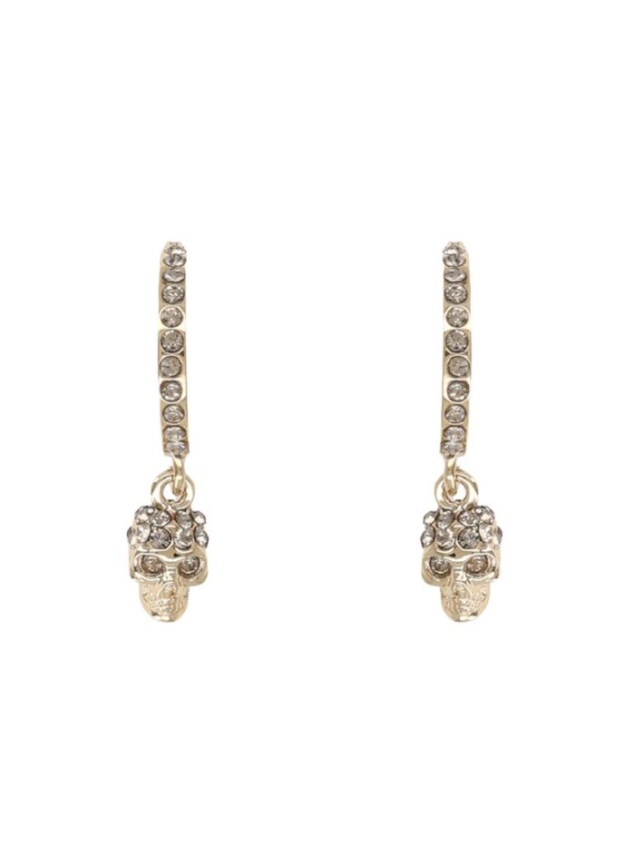 Alexander Mcqueen "SKULL" HOOP EARRINGS