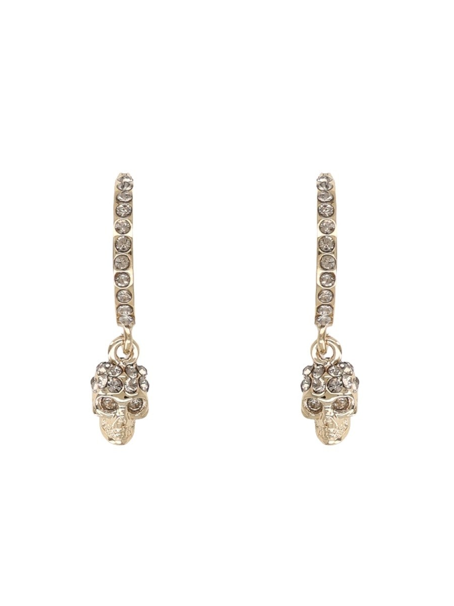 Alexander Mcqueen "SKULL" HOOP EARRINGS