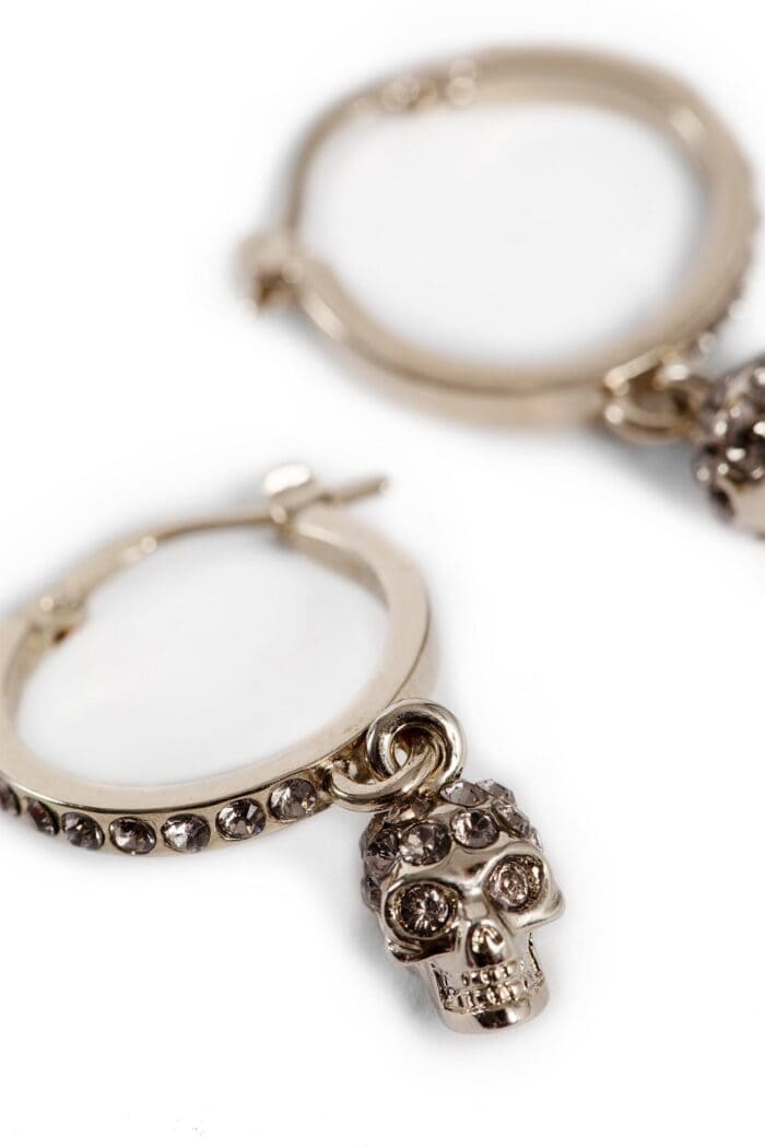 ALEXANDER MCQUEEN Skull Mini Creole Hoop Earrings